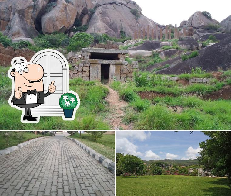 The exterior of Hotel Mayura Durg, Chitradurga