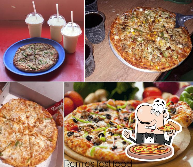 Get pizza at RAMIDS FOOD