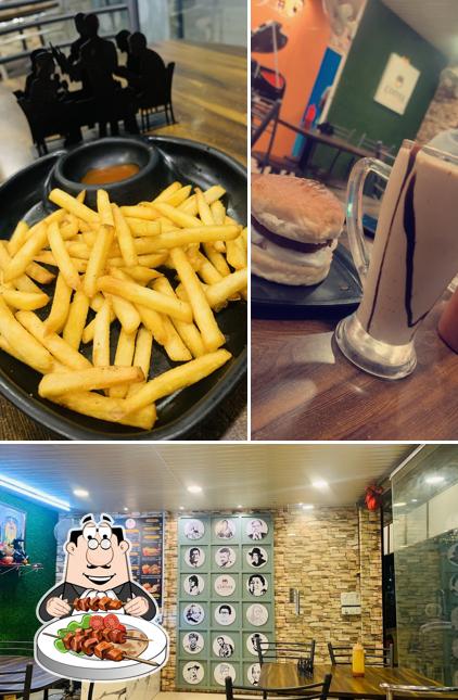 Take a look at the picture depicting food and interior at Cafe Coffee Club