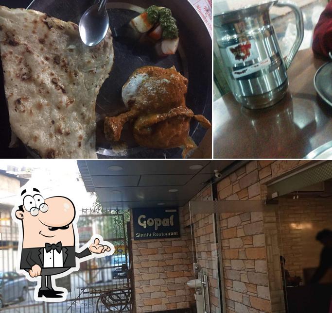 The interior of Gopal Sindhi Restaurant