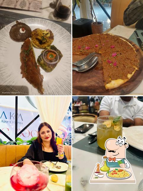 The restaurant's food and drink