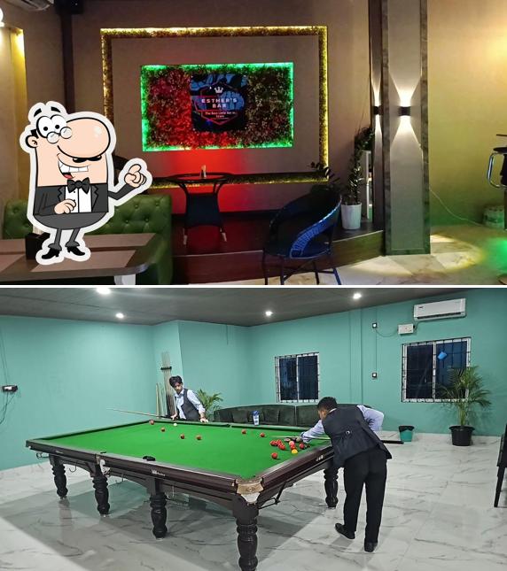 The interior of Easter sports Bar cum Reastraunt