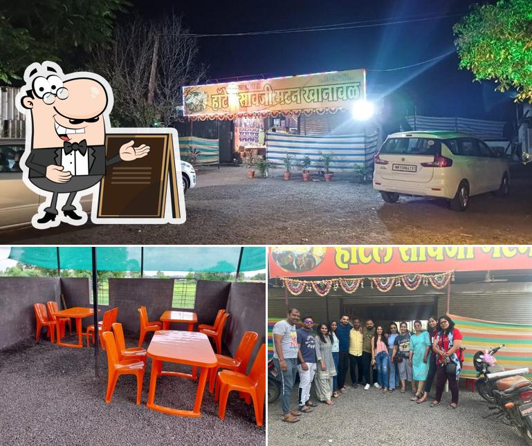 Take a look at the picture depicting exterior and interior at Hotel Savji Mutton Khanawal