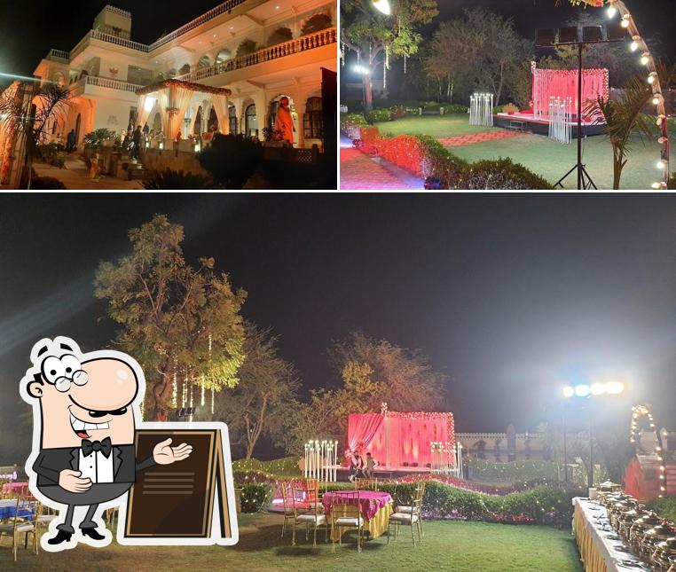 The exterior is an important feature of Talai Bagh Palace