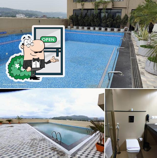 Enjoy the view at the outside area of The Lily Hotel