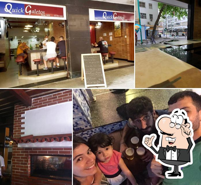 O interior do Quick Galetos