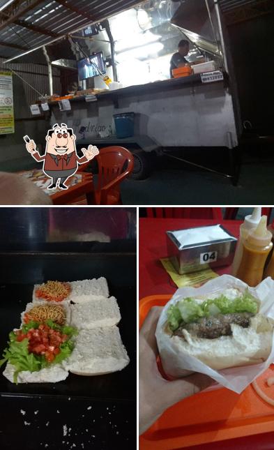 Esta é a imagem ilustrando comida e exterior no Big Lanches