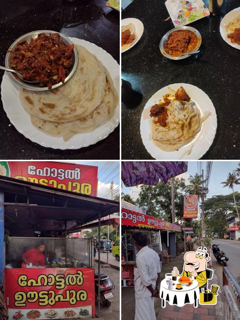 Among various things one can find food and exterior at Hotel Oottupura