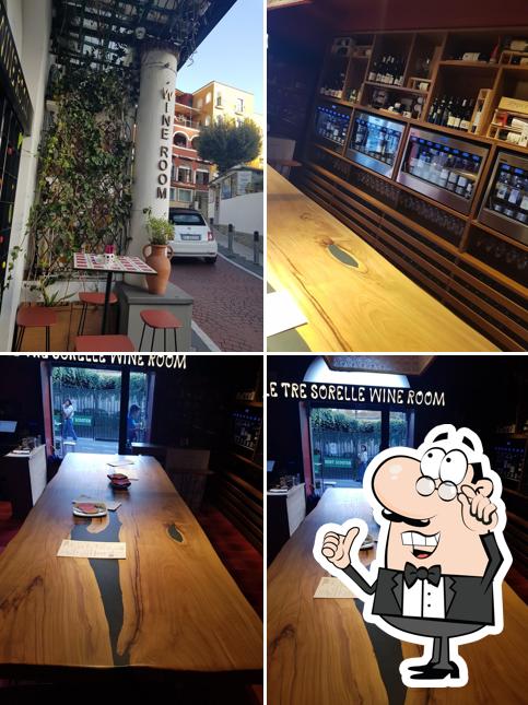 Gli interni di Le Tre Sorelle Wine Room
