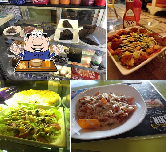 Food at Niks Brownies And Burger
