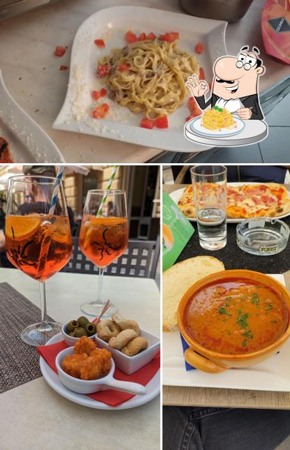 Spaghetti alla carbonara al Cafe' Palais