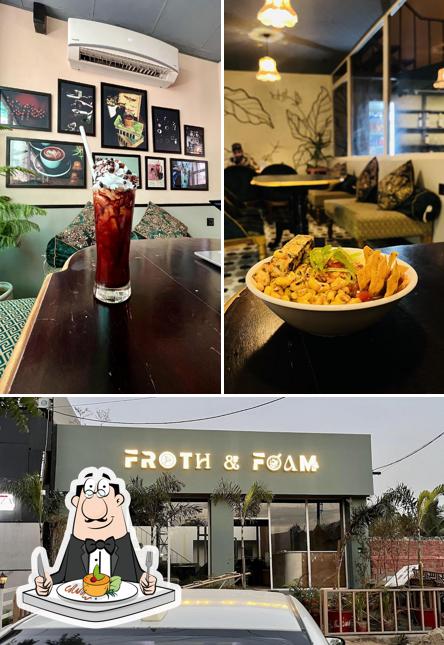 Take a look at the image depicting food and exterior at Froth & Foam