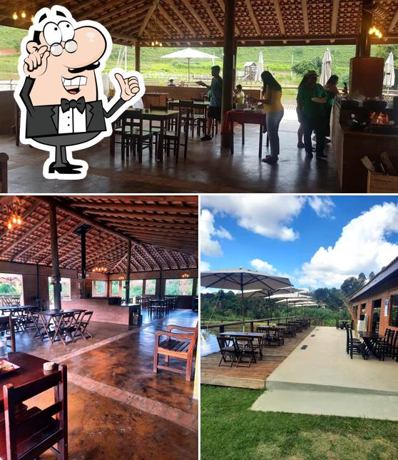 O interior do Restaurante e Área de Lazer Rancho Vicenza