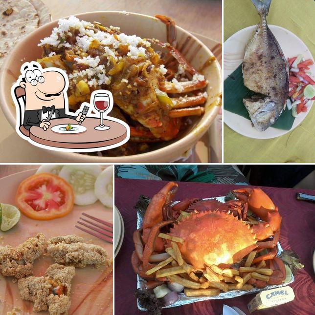 Food at Surya Beach Cafe Galgibagh