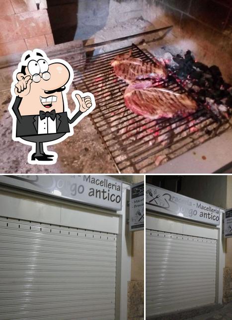 Dai un’occhiata alla foto che presenta la interni e frutti di mare di Macelleria Braceria Borgo Antico