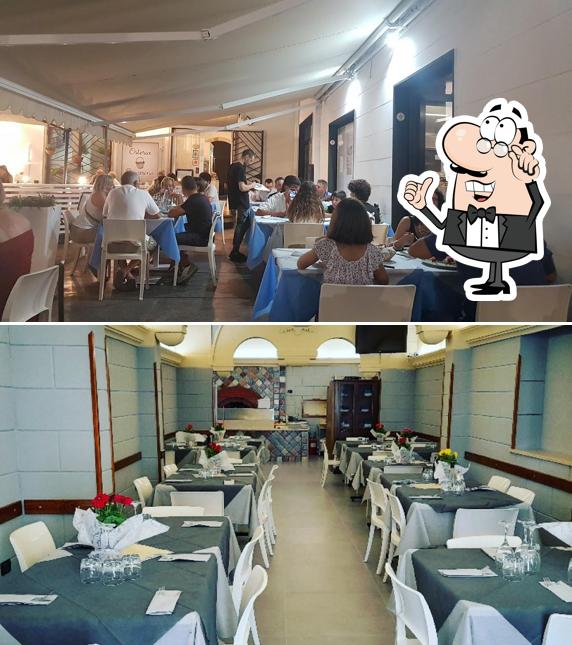 Gli interni di Coccinella ristorante pizzeria
