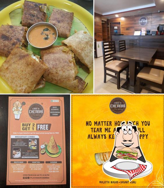 Have a sandwich at Flavors of Chennai