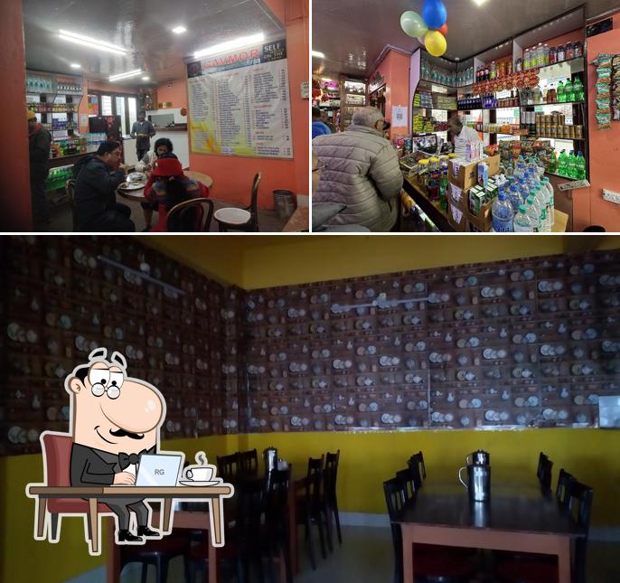 Take a seat at one of the tables at Havmor Restaurant