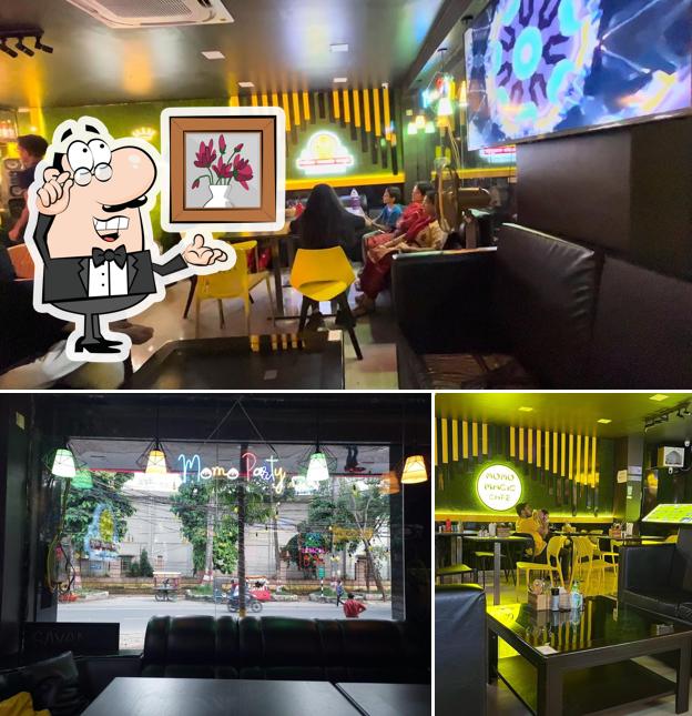 The interior of Momo Magic Cafe Bgp