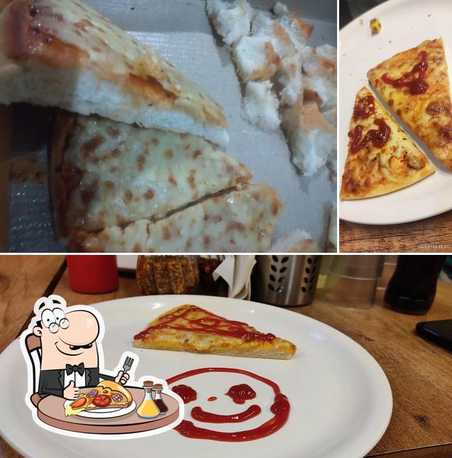Pick pizza at Naples Pizza