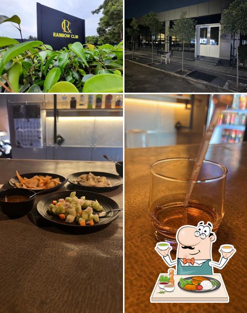 Among various things one can find food and exterior at Rainbow club and Neem tree restrarunt