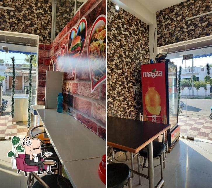 The interior of Albaik & Pizza Town