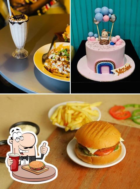 Try out a burger at Cake Studio