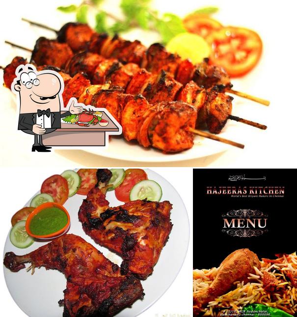 Order seafood at Hajeeras Kitchen