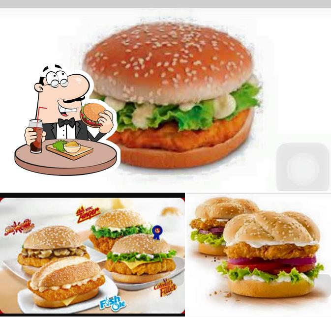 Try out a burger at KFC Dimapur,Nagaland