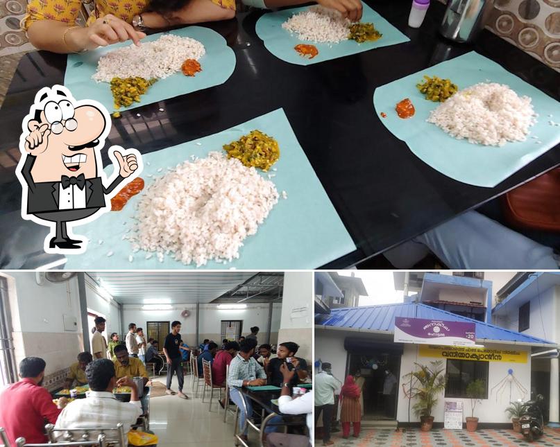 The image of interior and food at Kudumbashree Janakeeya Hotel Kalady