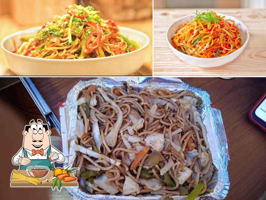 Spaghetti bolognese at Om Snacks & Fast Food