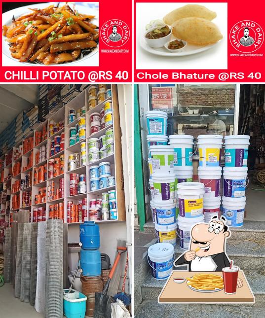 Taste fries at Shake And Dairy