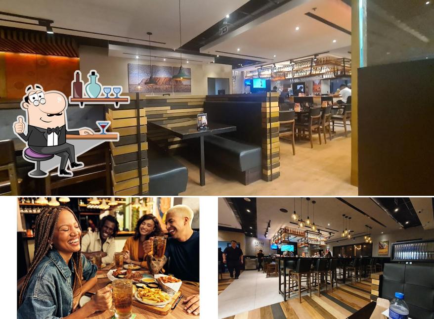 O interior do Outback Steakhouse