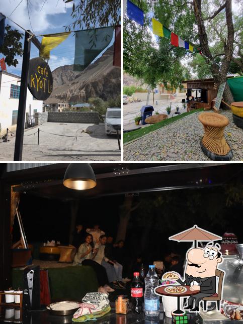 The image of exterior and beverage at Cafe kYoT Le