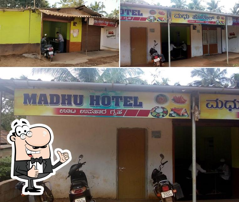See the pic of Madhu Hotel
