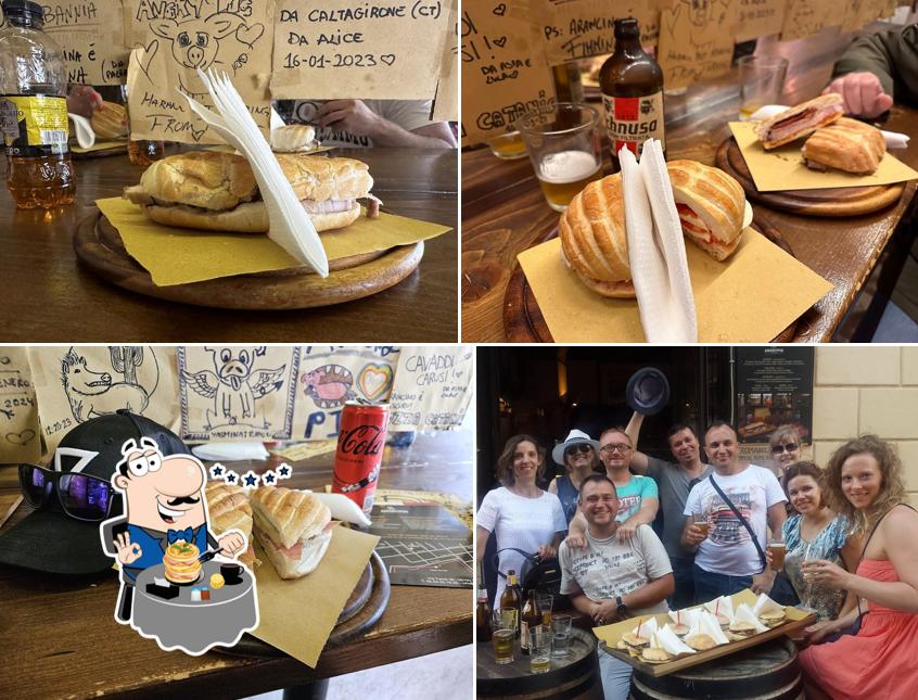 Cibo al Angrypig Birretta e Porchetta