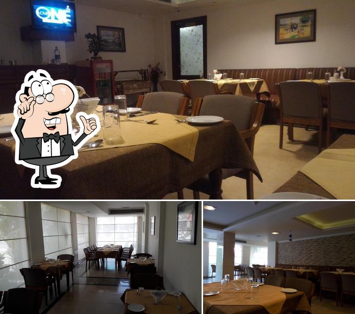 The interior of Hotel Coral Heights, Ambalapuzha