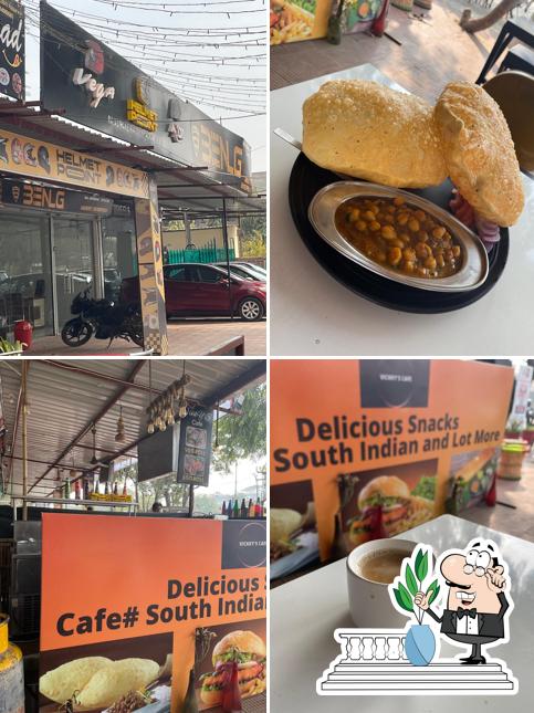 The exterior of Vikky's cafe