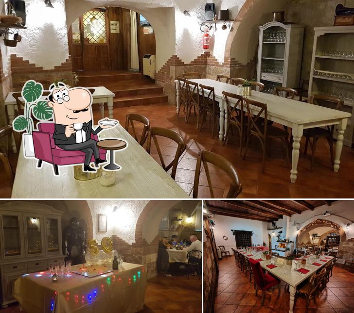 Gli interni di Le Cantine dei Petrone