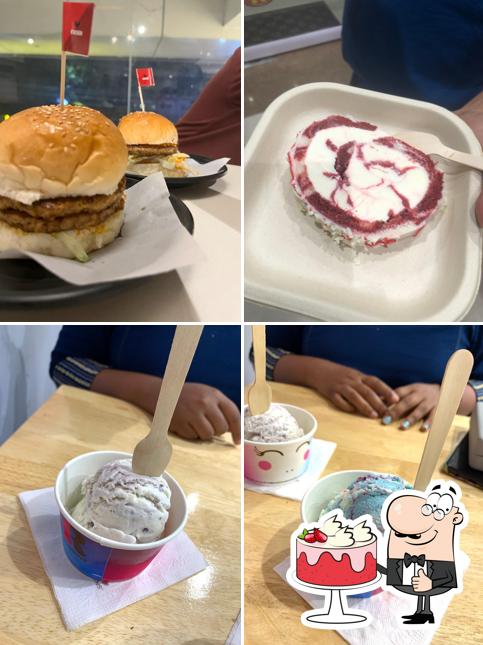 Red velvet cake at Baskin Robbins