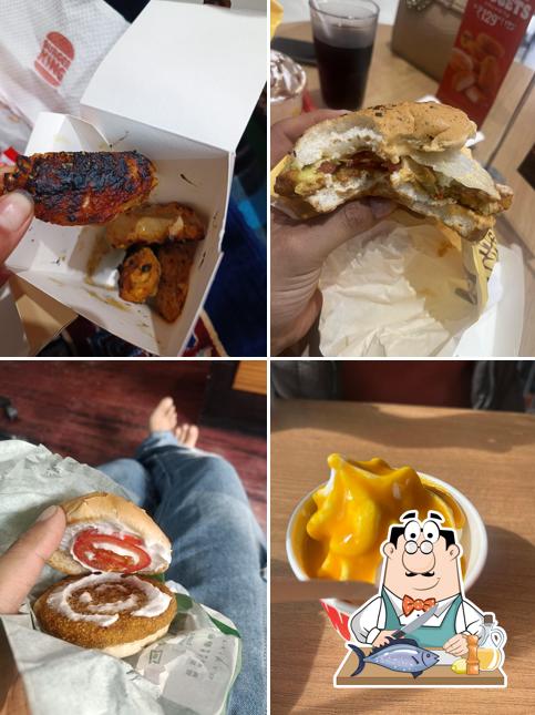 Grilled salmon at Burger King