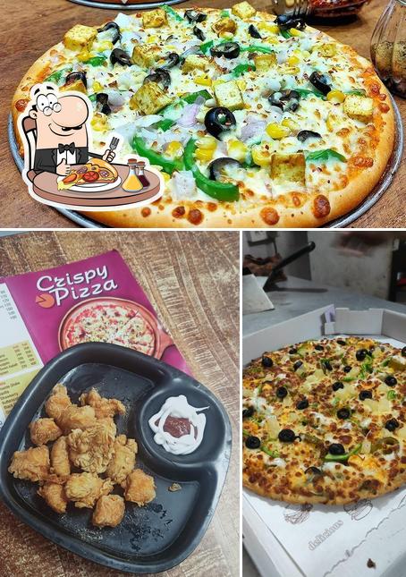 Get pizza at Crispy Pizza