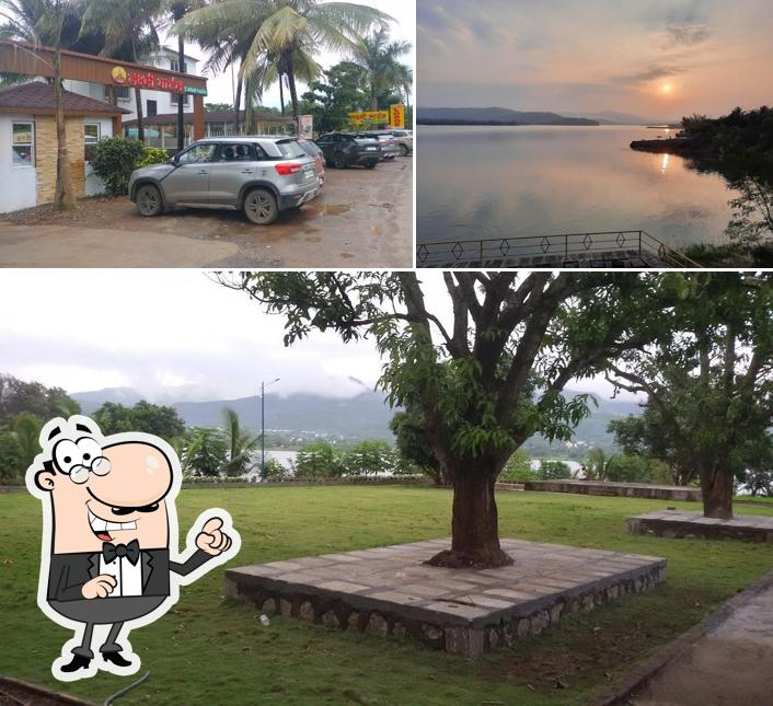 Enjoy the view outside LAXMI GARDEN RESTAURANT BAR & LODGE
