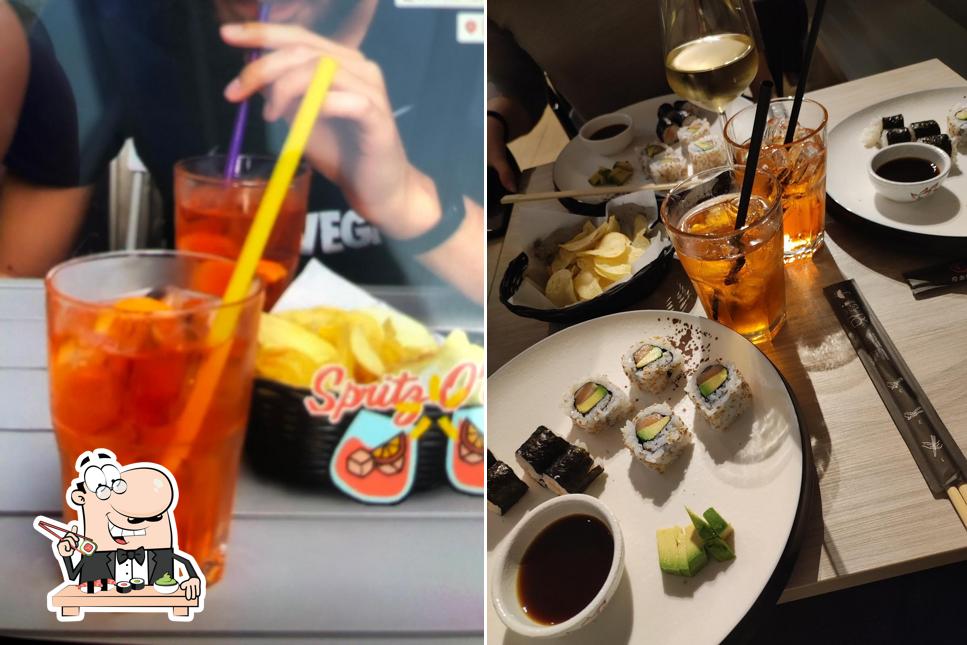 Prenditi le diverse opzioni di sushi