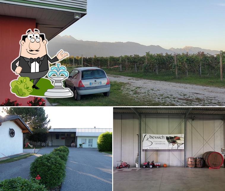 Gli esterni di Bessich Wines - Una Famiglia. Grandi Vini