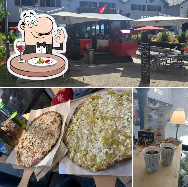 Questa è la immagine che raffigura la cibo e interni di Gondel Café