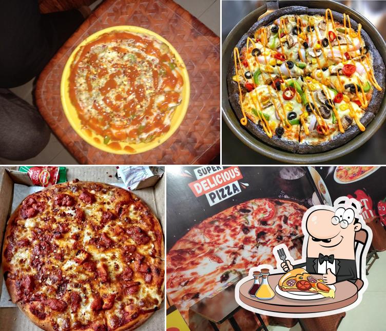 Get pizza at Jain chaumin