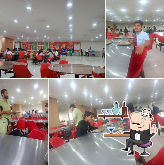 The interior of National canteen (Marwadi University)