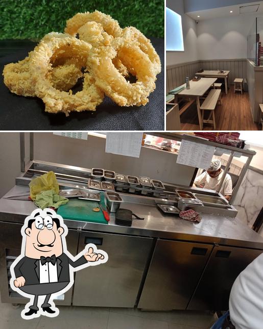 The image of The Dough Therapy’s interior and food