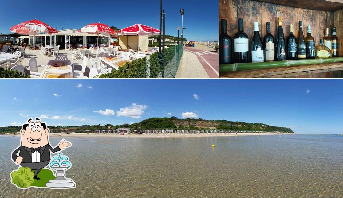 La foto della esterno e alcol di Ristorante Camping Marinella